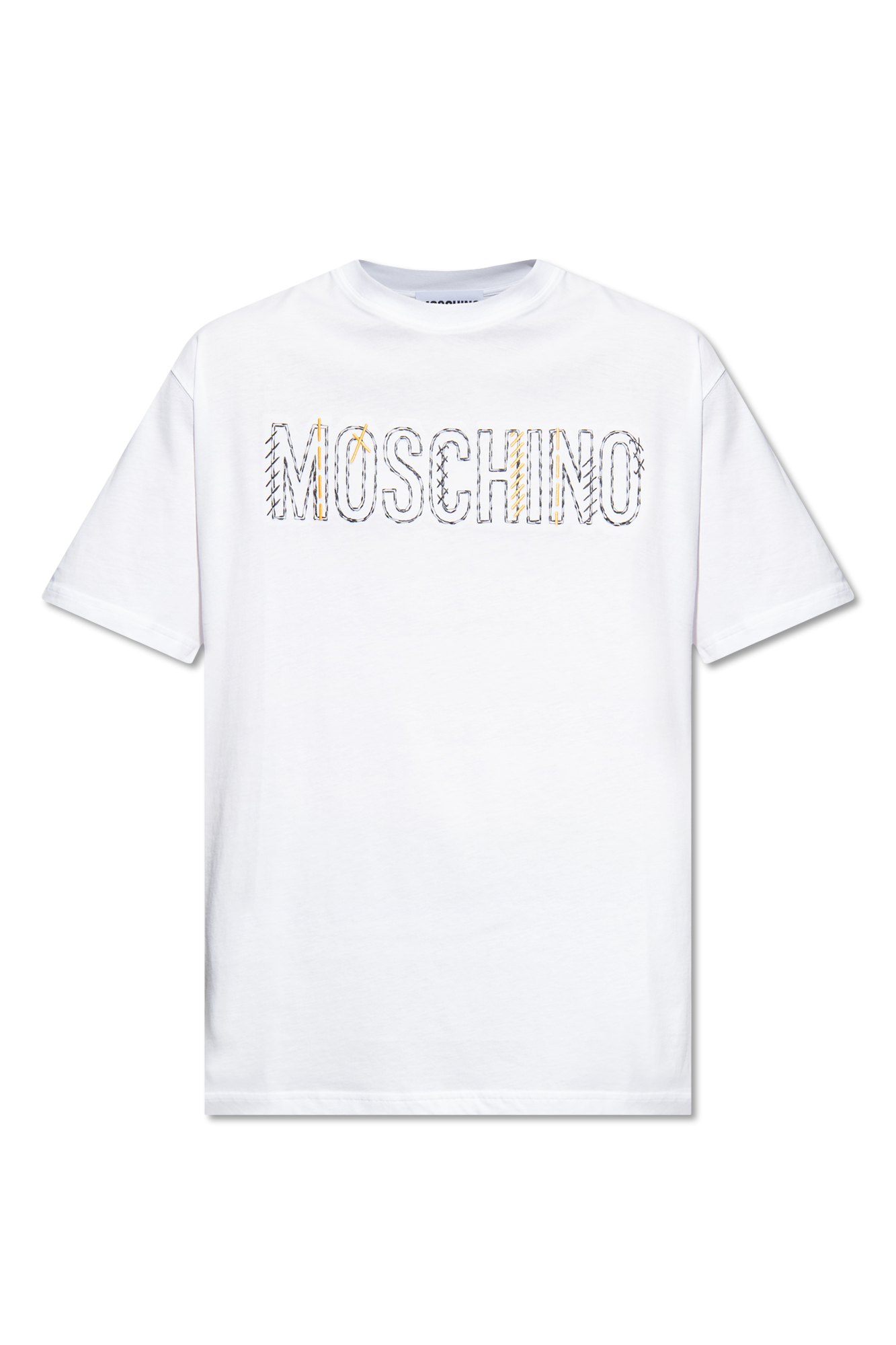 White T-shirt with logo Moschino - Vitkac Italy