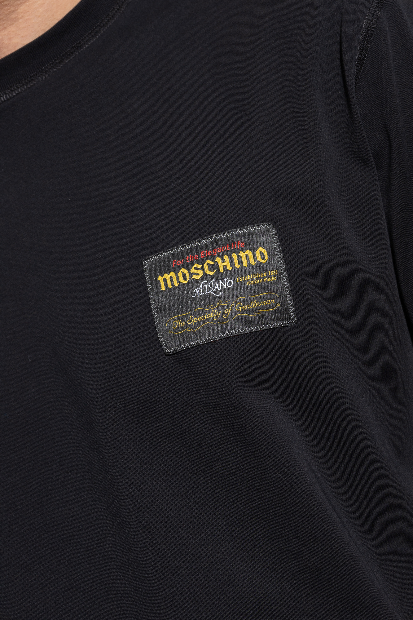Moschino Frill Detailed Short Sleeve T-Shirt Cotton