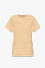 TOTEME Linen T-shirt with logo