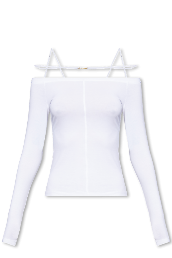 Jacquemus ‘Sierra’ top with denuded shoulders