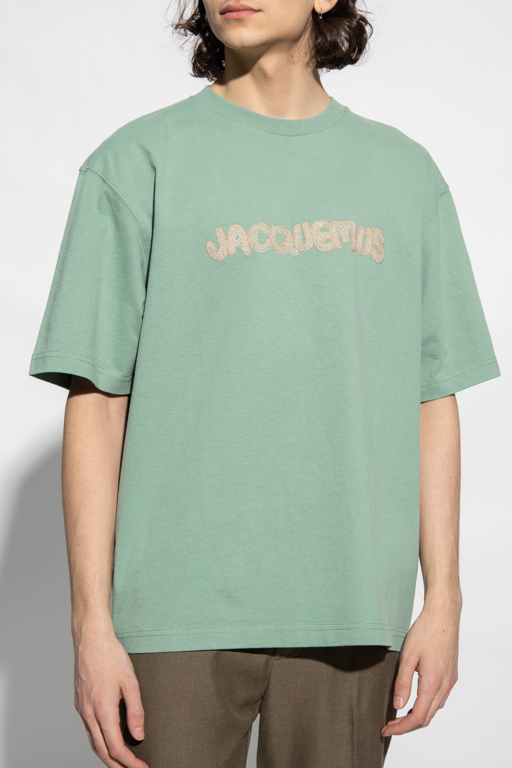 Jacquemus ‘Raphia’ T-shirt with logo