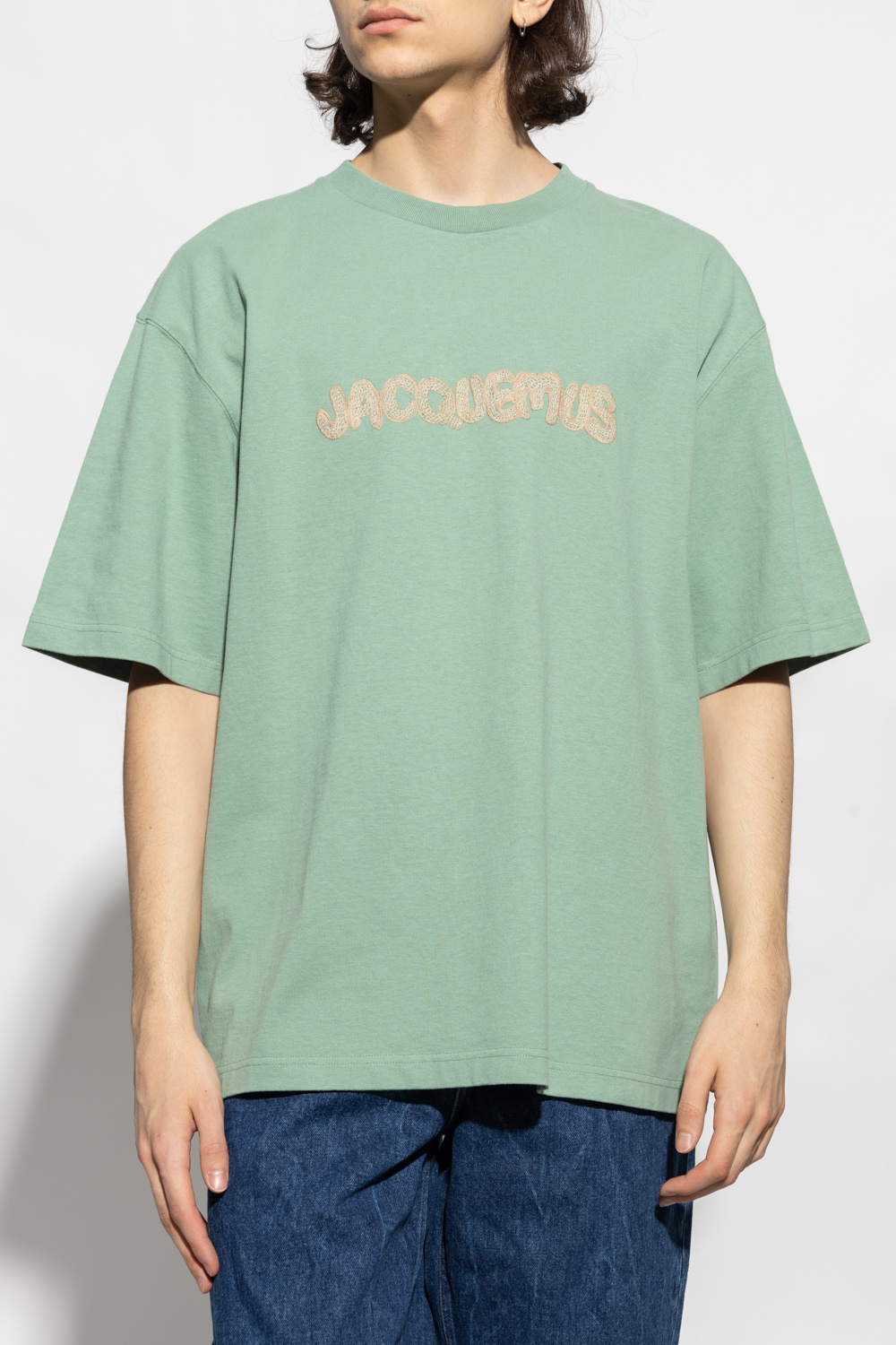 Jacquemus ‘Raphia’ T-shirt with logo