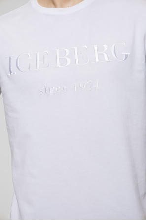 Iceberg GANNI rhinestone-embellished ribbed polo shirt