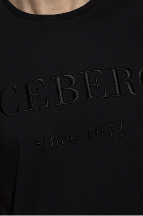 Iceberg T-shirt Bella In Jersey Interlock Stampato