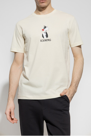 Iceberg T-shirt print with logo