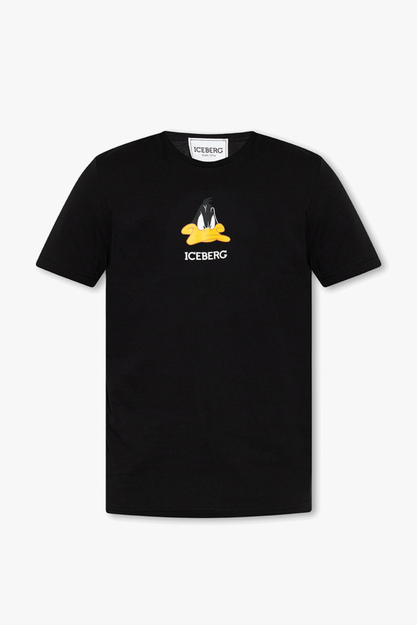 Iceberg T-shirt collarless with logo