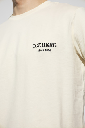Iceberg T-shirt wit à Manches Courtes Vivid