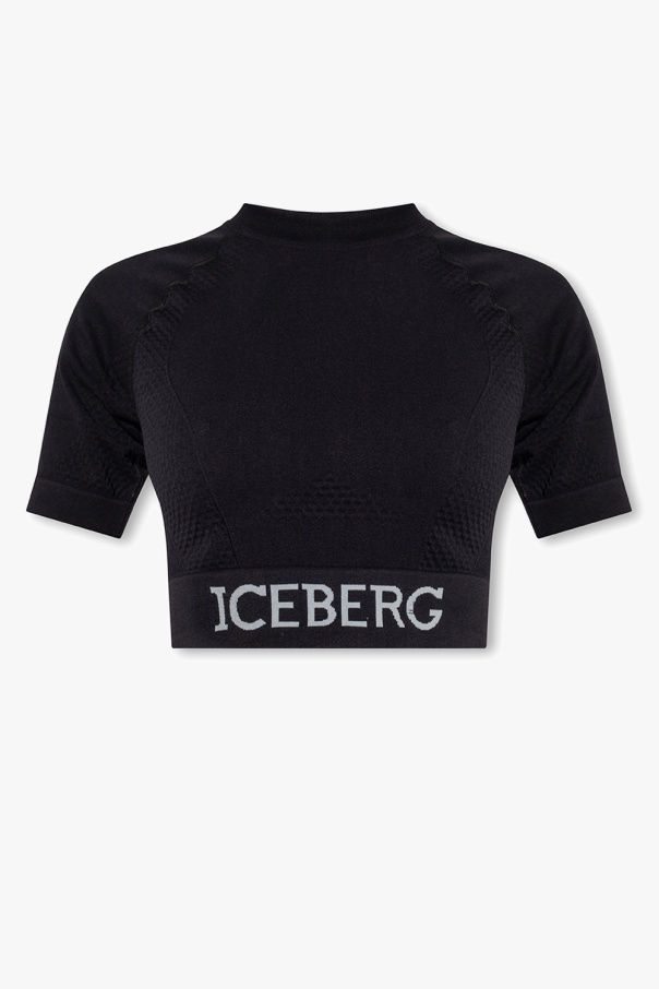 Iceberg Icon Logo Print Drawstring Hoodie