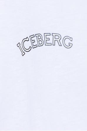 Iceberg T-shirt logo-patch with logo