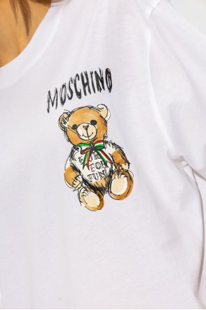 Moschino T-shirt Saum with logo