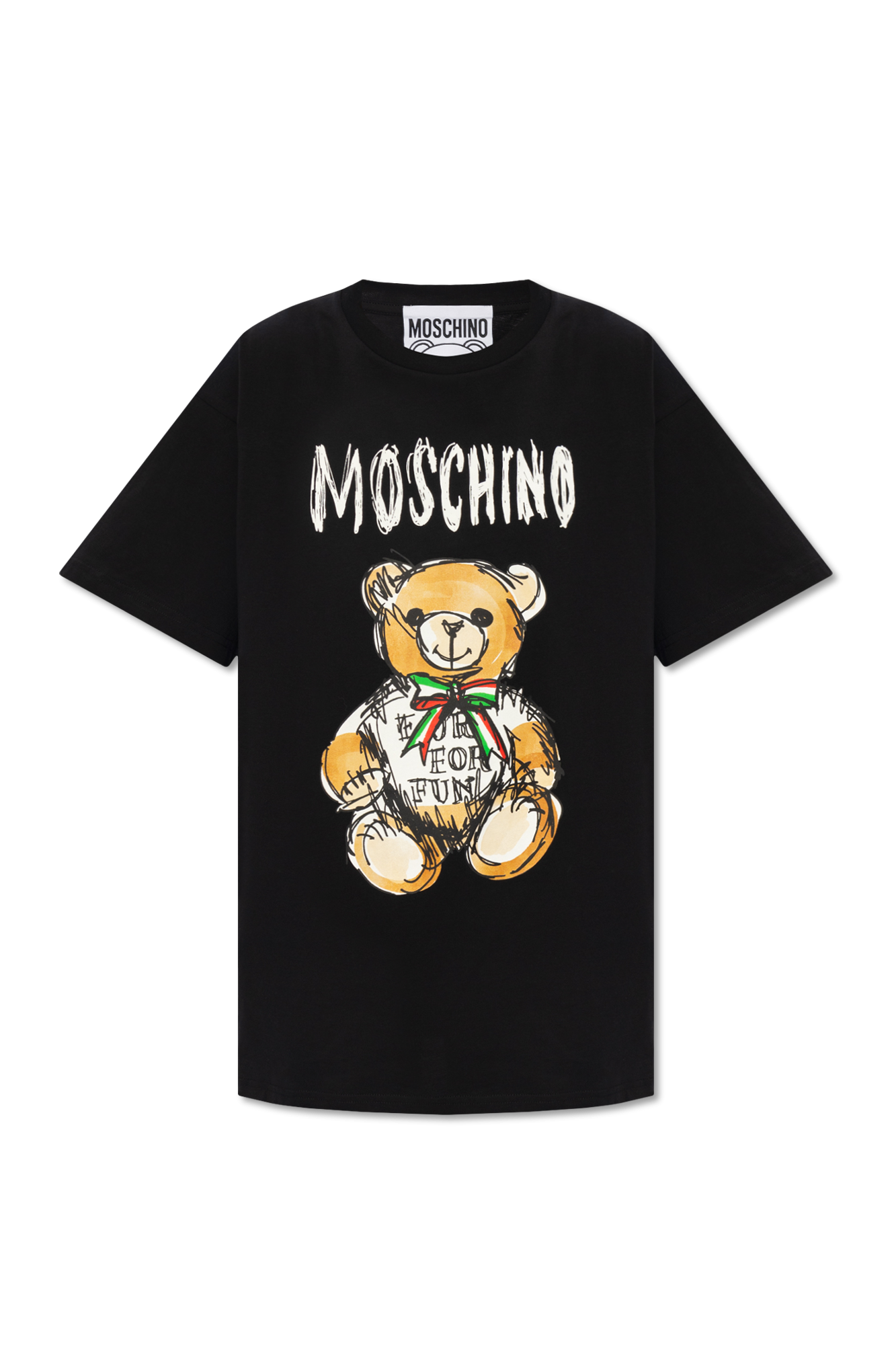 Black T-shirt with logo Moschino - Vitkac GB
