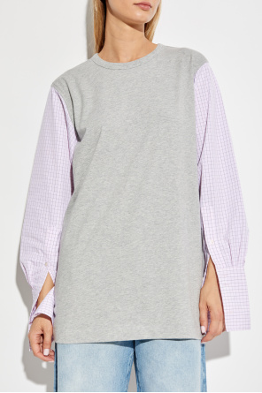 Dries Van Noten Cotton top with long sleeves