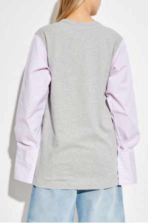 Dries Van Noten Cotton top with long sleeves