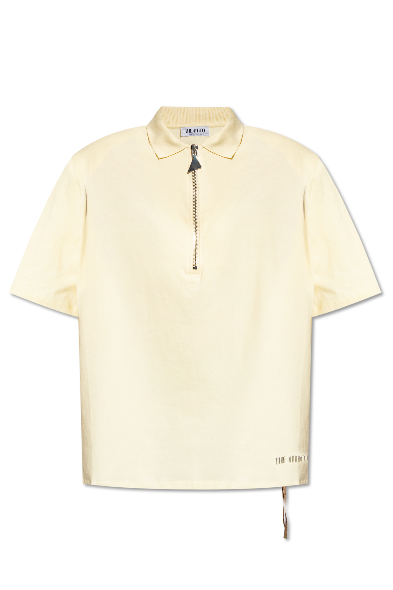 The Attico Oversize bright polo shirt