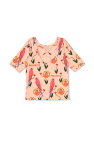 Mini Rodini PINK T-shirt with a parrot motif