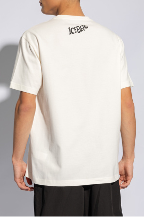 Iceberg Iceberg Langarm-T-Shirt heart aus reiner Baumwolle und Grafikdruck