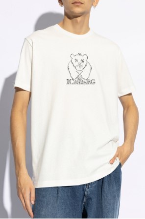 Iceberg T-shirt ze wzorem