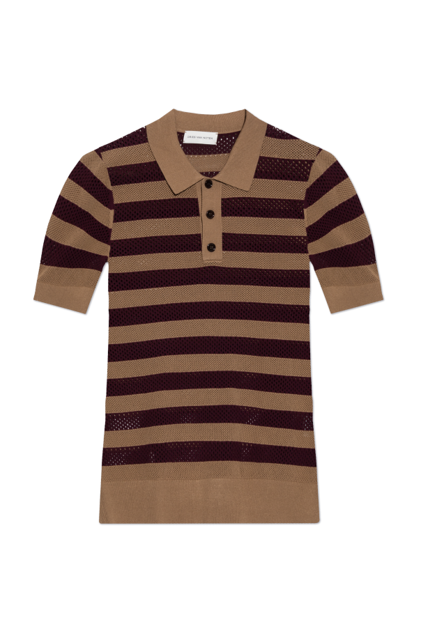 Dries Van Noten Polohemd mit Streifenmuster