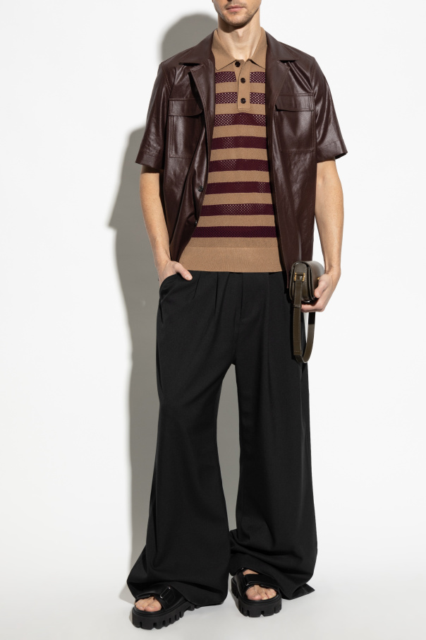 Dries Van Noten Polohemd mit Streifenmuster