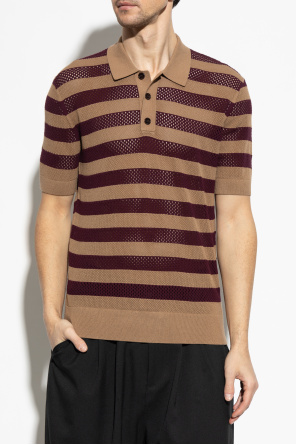 Dries Van Noten Polohemd mit Streifenmuster