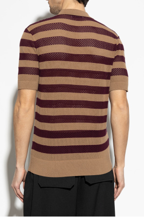 Dries Van Noten Polohemd mit Streifenmuster