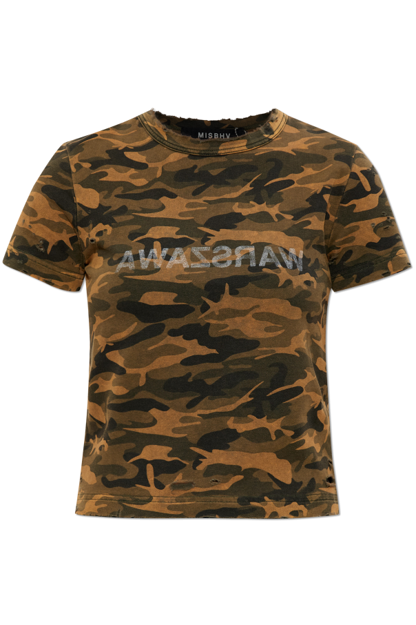 T-shirt with camo pattern od MISBHV