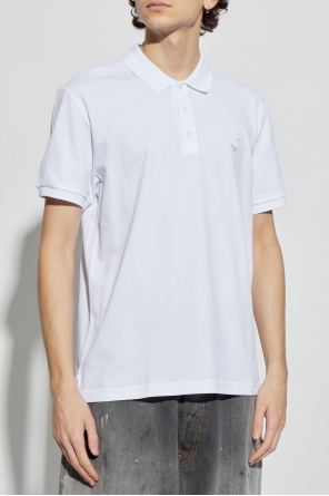 Moschino Polo de algodón con logo