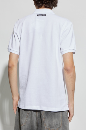 Moschino Polo de algodón con logo
