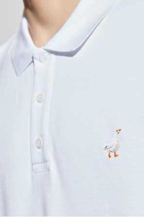 Moschino Polo de algodón con logo