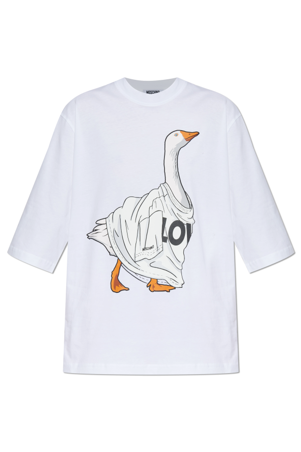 T-shirt with print od Moschino