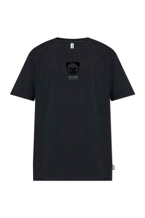 T-shirt with embossed logo od Moschino