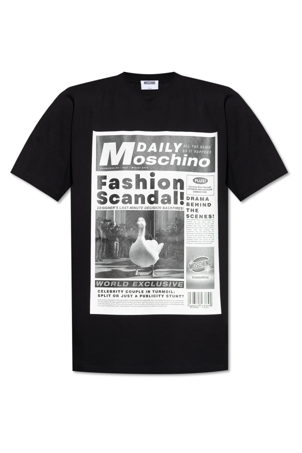 T-shirt with print od Moschino