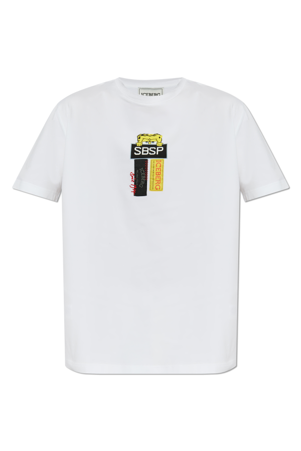 T-shirt with patches and print, zdjęcie 1 T-shirt with patches and print od Iceberg