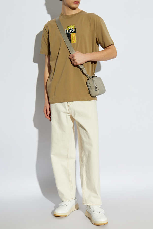 Iceberg T-shirt z naszywkami i nadrukiem