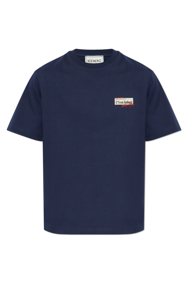Iceberg T-shirt with patches and print