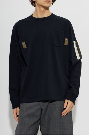sacai T-shirt de manga comprida