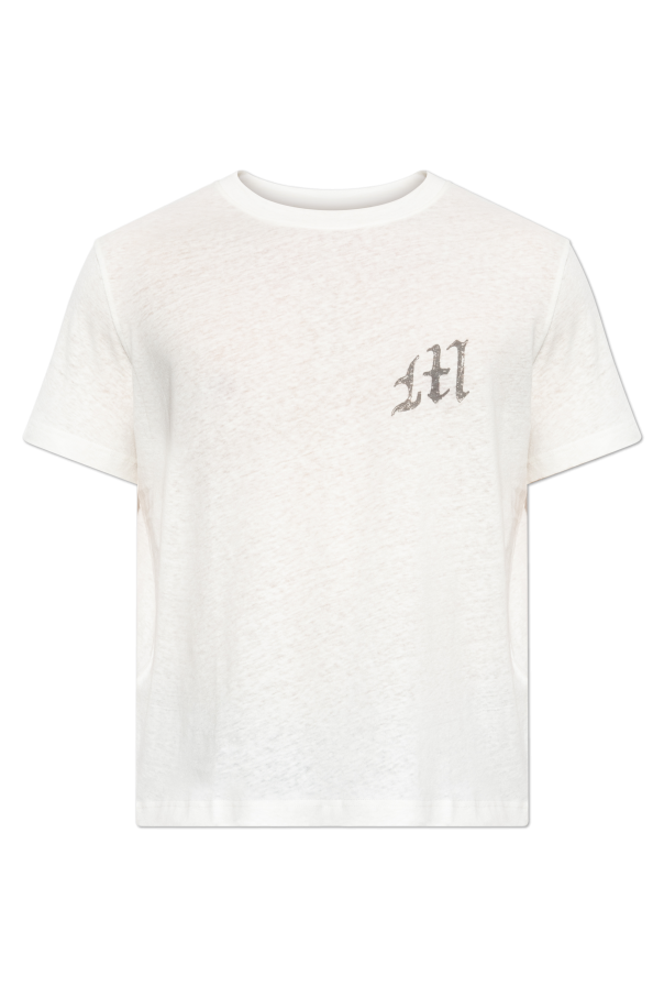 T-shirt with print and shimmering sequins od MISBHV