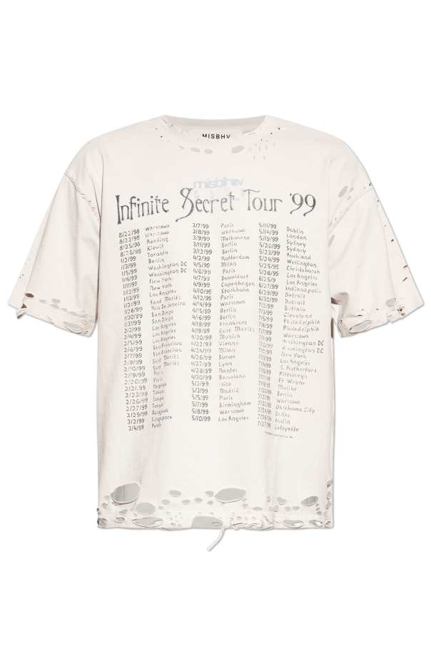 T-shirt with a vintage effect od MISBHV