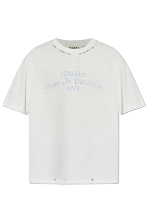 Camiseta con efecto `vintage`