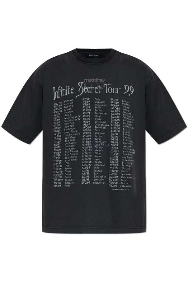 T-shirt with raw edges od MISBHV