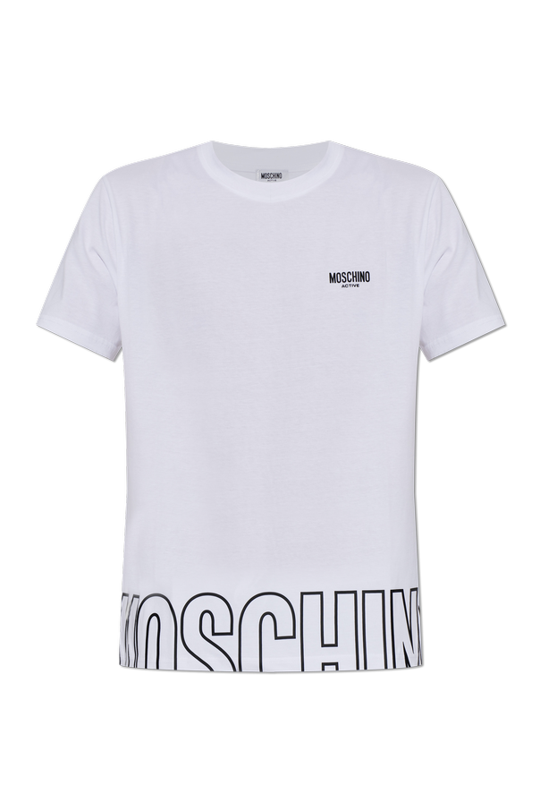 T-shirt with printed logo od Moschino