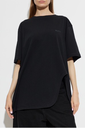 The Attico Tričko typu ‘oversize’ s rozparkom