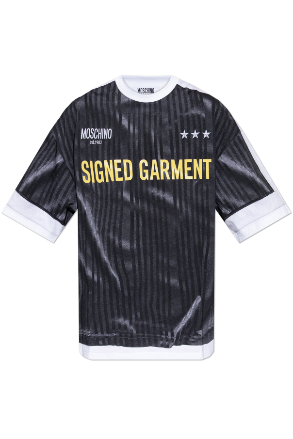 T-shirt with print od Moschino