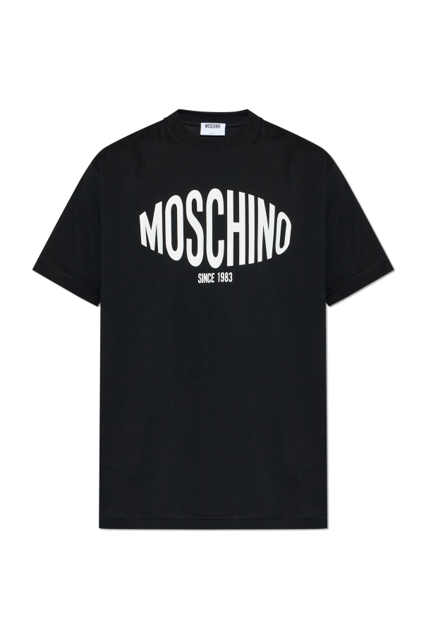 T-shirt with printed logo od Moschino