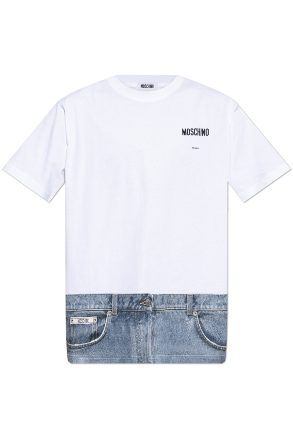 T-shirt with print od Moschino