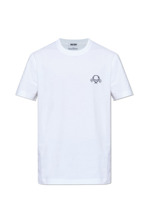 Camiseta con logo bordado