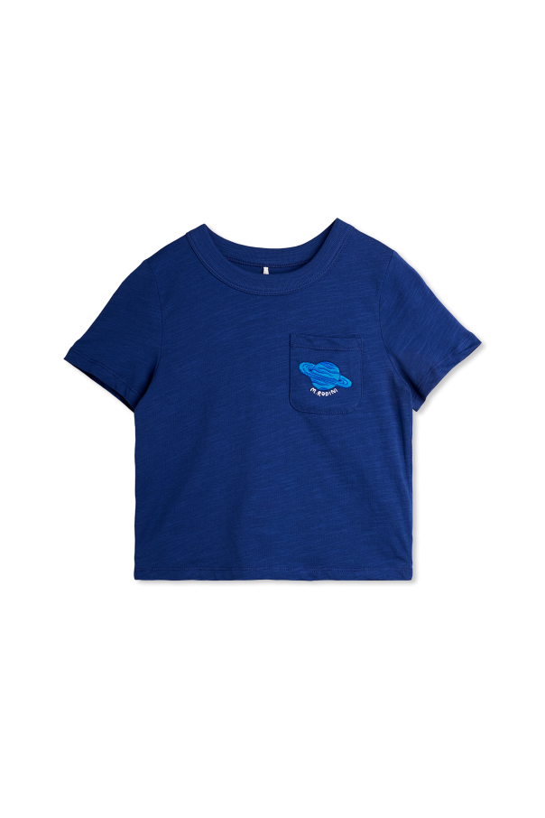 T-shirt with embroidered logo od Mini Rodini