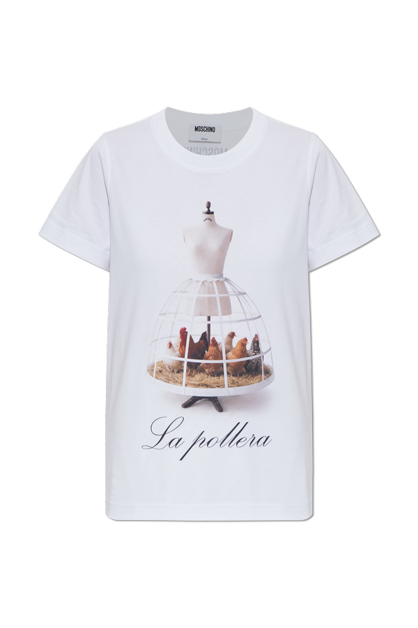 T-shirt with print od Moschino