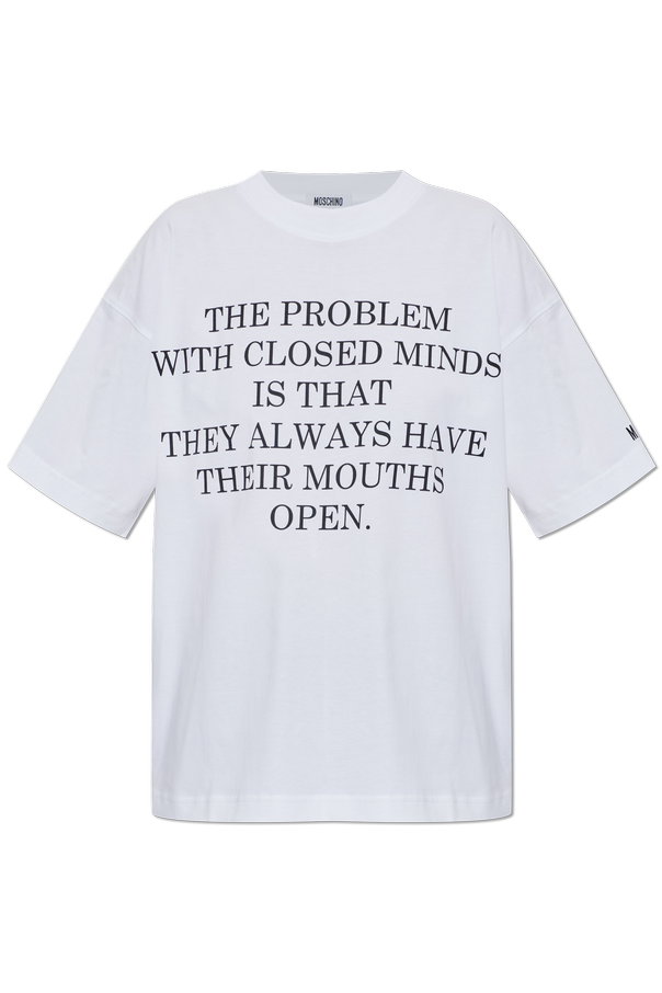 T-shirt with print od Moschino