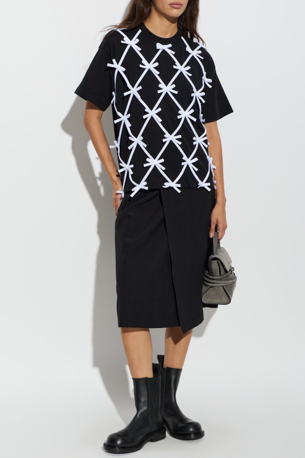 Moschino T-shirt with decorative bows